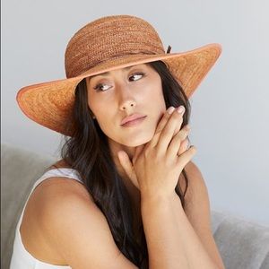 Goorin Bros. Desert Sun Raffia Straw Hat in Coral